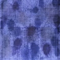 thumbnail image 1 of Ahgly Company Machine Washable Indoor Square Abstract Blue Contemporary Area Rugs, 4' Square, 1 of 4