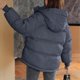 thumbnail image 4 of Puntoco Sudadera Con Capucha De Manga Larga De Color Sólido Para Mujer Que Supera El Cuello Grande Ropa De Algodón De Manga Larga, 4 of 4