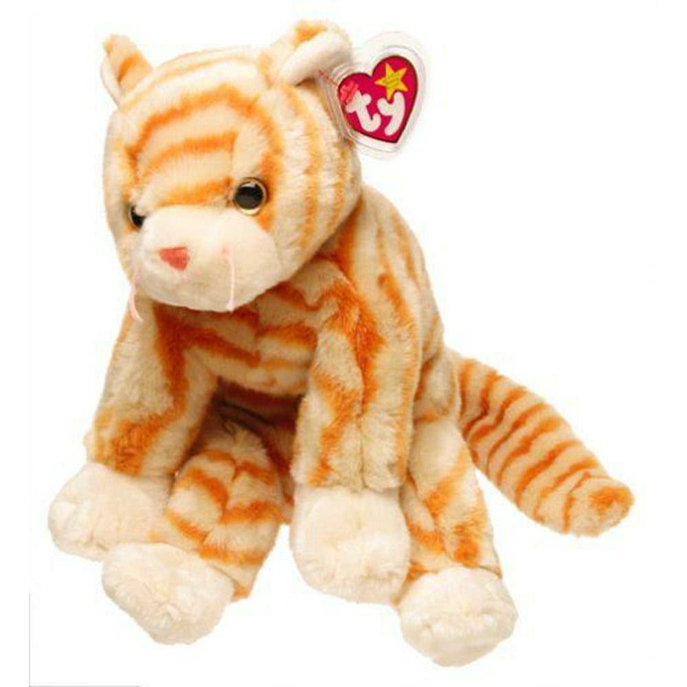 TY Beanie Babies Amber The Gold Tabby Cat
