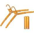 thumbnail image 1 of Percha de viaje plegable de metal resistente para ropa mojada, portátil, ahorro de espacio, accesorios de viaje, camping, crucero, hotel (3 piezas, dorado) JAMW Sencillez, 1 of 5