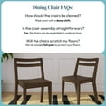 thumbnail image 5 of Now Furniture Dining Chairs Set of 2, Solid Wood Modern Kitchen Chair, 5 of 7