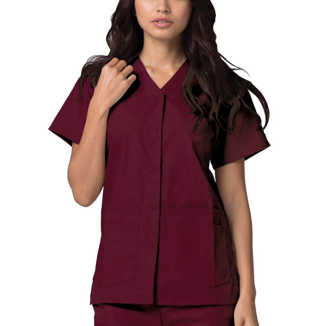 Adar Blouses Médicales Universelles pour Femmes - Blouse Médicale à Boutons-Pression