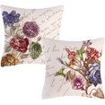 thumbnail image 1 of Vintage dense linen single-sided print throw pillowcase (45x 45cm) 2 pcs, 1 of 3