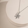 thumbnail image 7 of Cali Trove Diamond Snowflake Pendant Necklace, 1/20 Ct Natural Diamond, 925 Sterling Silver, 18" Chain, Winter Jewelry Gift for Women, 7 of 7
