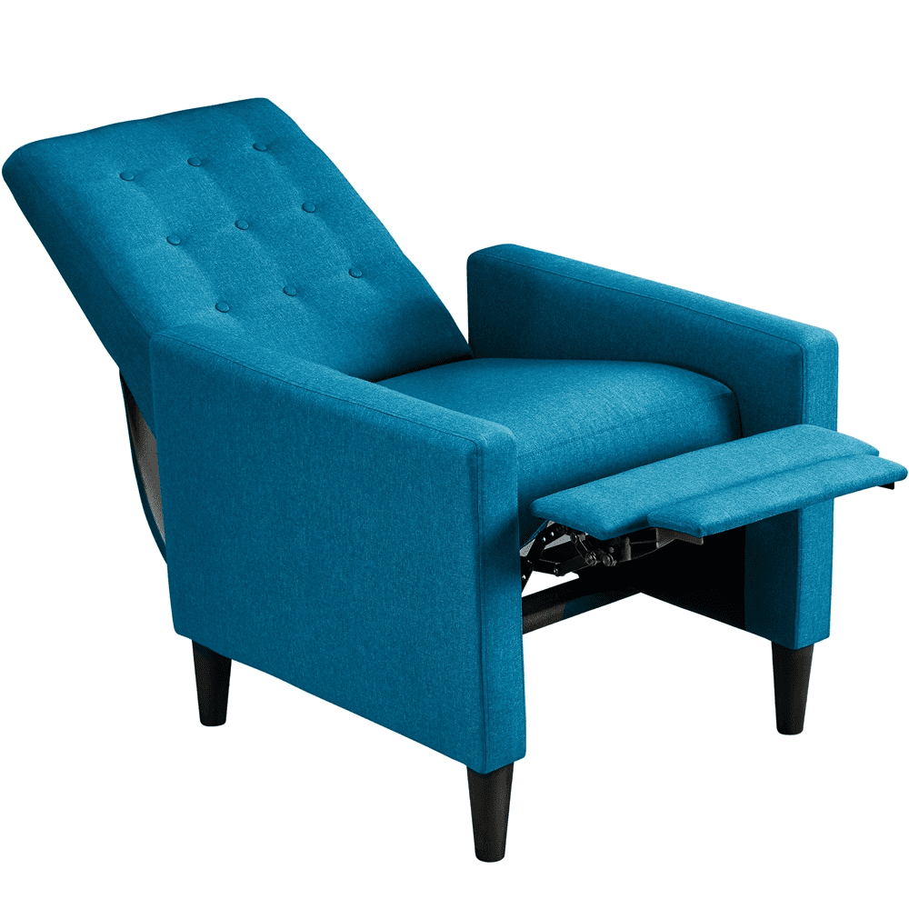 Renwick Fabric Recliner, Set of 2, Blue