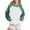 Blue, variant on Jinhomg Womens 2026 Trendy Hoodies Casual Color Block Raglan Sleeve Sweatshirt Fall Loose Comfy Long Sleeve Pullover Tops with Kangaroo Pocket Blue M