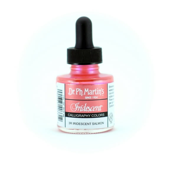 Dr. Ph. Martin's Iridescent Calligraphy Color, 1.0 oz, Iridescent Salmon (3R)