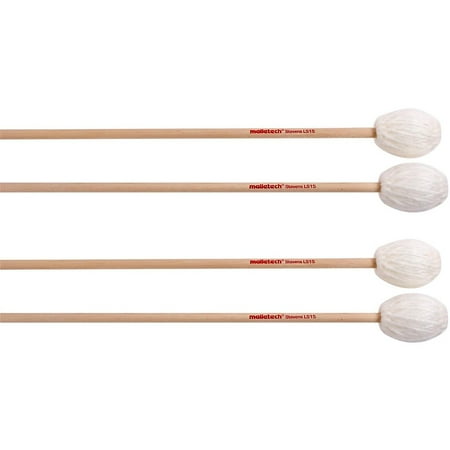 Malletech Stevens Marimba Mallets Set of 4 (2 Matched Pairs)