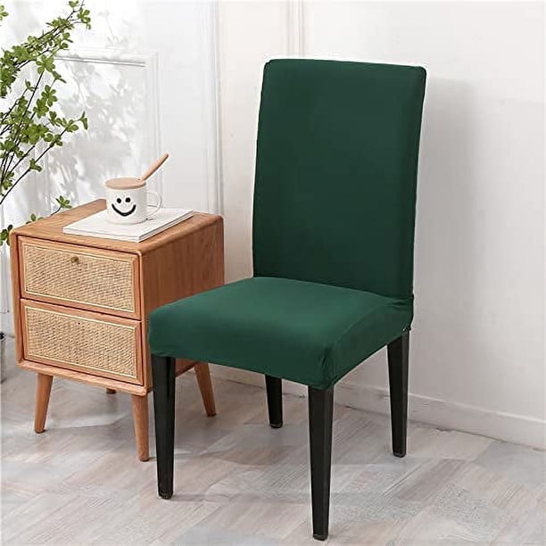 Nvzi Fundas para sillas de comedor, fundas para sillas de comedor, fundas para sillas de salón,fundas protectoras lavables, fundas elásticas para sillas de fiesta (paquete de 4)