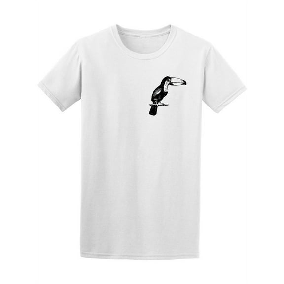 Toucan Tropical Bird Sketch T-Shirt Men -Image by Shutterstock, Male Small