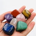 thumbnail image 4 of PEONAVET Natural Crystal Natural Crystal Rough 7pcs/Set Stones Palm Natural Crystals Gemstones Decor Pouch, 4 of 7
