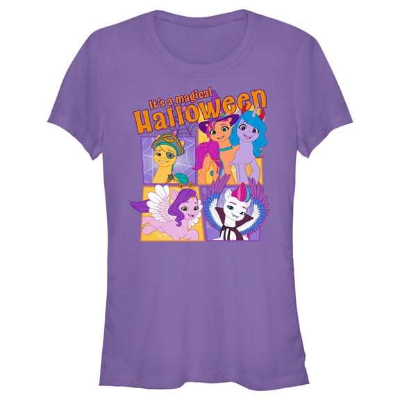 Junior's My Little Pony: A New Generation It’s a Magical Halloween  Graphic Tee Purple X Large