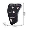 thumbnail image 4 of LJNYFDC Umpire Clicker Referee Counter Press Strip Design Slip Comfortable Grip Training Plastic 4 Wheel Umpire Indicator Umpire Gear Referee, 4 of 6