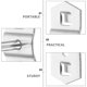 thumbnail image 5 of 12 ganchos para tablero perforado de pared, ganchos de almacenamiento de metal para colgar herramientas., 5 of 6