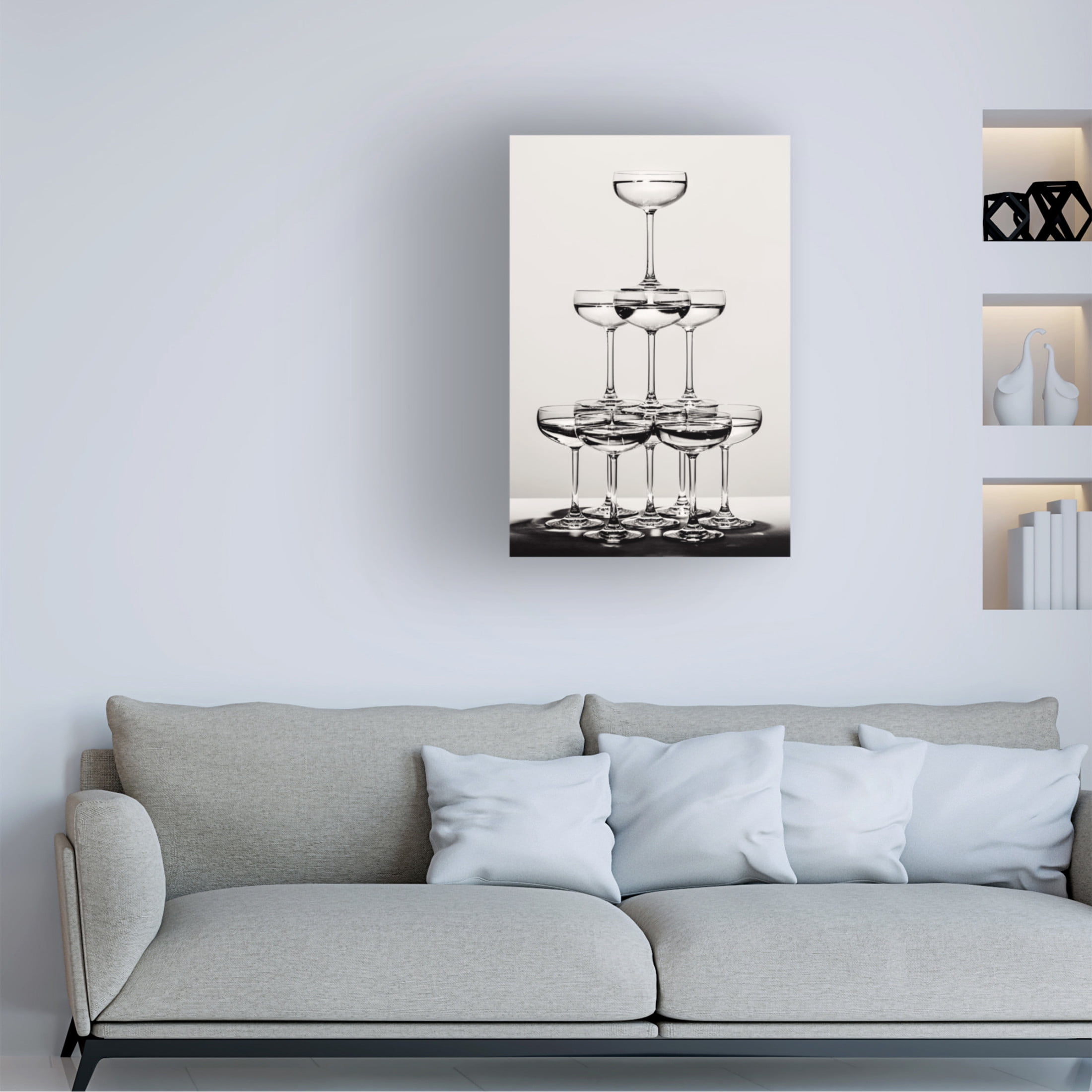 Pictufy Studio III 'Champagne Tower 6' Canvas Art - 30 x 47 Inches