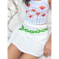 thumbnail image 4 of Michellecmm Women's Fashion Mini Skirts Solid Color Elastic Waist Skirts Spring Summer Casual Side Slit Short Pencil Skirts, 4 of 5