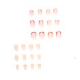 thumbnail image 2 of Fofosbeauty 24pcs Press on False Nails, Square Fake Nails, French Warm Color, 2 of 7