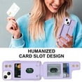 thumbnail image 7 of for iPhone 14 Case with Card Holder Crossbody Lanyard Strap Leather Wallet Case with Magnetic Clasp Kickstand Heavy Duty Protective Back Flip Phone Cover for Women,Brown, 7 of 7