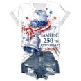 thumbnail image 6 of Leey-World We The People 250 Years of Freedom 1776-2026 250th Birthday T-Shirt Funny 4th Of July Shirts for Women(White,M), 6 of 8