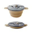 thumbnail image 5 of Olla de cocina portátil plegable, hervidor de silicona para exteriores, utensilios de cocina (caqui) Likrtyny Para estrenar, 5 of 5