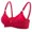 Red, variant on Gymayou Thin Breathable Wireless Bra for Women No Underwire Comfortable Gather Support Bralette Soft Lightweight Stretch Bras Beige 36