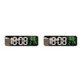 thumbnail image 1 of Reloj de pared clásico Toystoory ABS temporizador digital LED 15 grandes opciones de ubicación alimentado por batería Negro+Blanco+Verde, 1 of 6