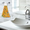 thumbnail image 6 of Dailycode Kitchen Wash Cloths with Hanging Loops Absorbent Absorbent Quick Drying Hand Towels, 2 Pack, Leaf Umbrellas Beer Ball, 6 of 7