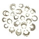 thumbnail image 1 of 21 piercings de cristal para la nariz, sin piercing, para nariz, ceja y ombligo. 21 piezas de bronce antiguo, 1 of 9