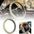 thumbnail image 3 of Universal Steering Wheel Cover Enhanced Grip Control with Secure Fiber Leather Installation for Superior Driving Comfort, 3 of 7