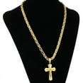 thumbnail image 3 of Lovelords Religious Jesus 14k Yellow Gold Cross Necklace Men Crucifix Pendant with Chain Necklaces Male Necklace Jewelry, 3 of 8