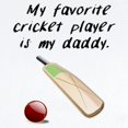 thumbnail image 2 of CafePress - My Favorite Cricket Player Is My Daddy Body Suit - Long Sleeve Cotton Baby Bodysuit, 2 of 4