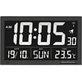 thumbnail image 2 of TFA 60.4505 Radio Controlled Digital Wall Clock with Large Display Black, 2 of 2