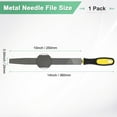 thumbnail image 3 of Uxcell 1-Pack Lima de Metal Plana de 10 Pulgadas, Lima de Acero de Alto Carbono con Mango, 3 of 6