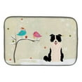 thumbnail image 2 of Christmas Presents between Friends Border Collie Red White Dish Drying Mat, 2 of 2