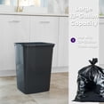 thumbnail image 6 of Superio Large Kitchen Trash Can 13 Gallon, 52 Qt Waste Bin for Kitchen, Garage, Indoor and Outdoor Trash Can (4, Dark Grey), 6 of 9