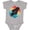 AC-Heather Grey, variant on Rocket Ship Retro Space Boys or Girls Baby Bodysuit