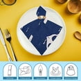 thumbnail image 6 of WERPE Anchor Pattern Symbolism Cloth Napkin Reusable Machine Washable Fabric for Events 4 PCS, 6 of 7