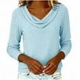 thumbnail image 5 of Neewe Long Sleeve Tops for Women Trendy Summer Spring Tops 2025 Beach Vacation Clothes Travel Business Casual Outfits, 5 of 7