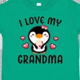 thumbnail image 4 of Inktastic I Love My Grandma with Cute Penguin and Hearts Girls Toddler T-Shirt, 4 of 5