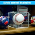 thumbnail image 2 of Visland 2Pcs Acrylic Baseball Display Case Transparent Cube UV Protected Baseball Holder Golf Tennis Billiard Display Storage Box, 2 of 5