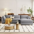 thumbnail image 3 of Harper & Bright Designs Upholstery Convertible Sectional Sofa, L Shaped Couch with Reversible Chaise, 3 of 17