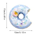 thumbnail image 2 of Squishy Hand Squeeze Decompression Fidget Toy, Anxiety Reducing Sensory Play Toy, Pocket‑sized Portable Toy for Boys Girls, Office Classroom Use and Holiday Present(Simulated Notch Tooth Mark Donut), 2 of 5