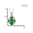 thumbnail image 3 of 4 3/4 Carat T.G.W. Chrome Diopside And Black & White Diamond Accent Sterling Silver 3-Piece Jewelry set, 3 of 7