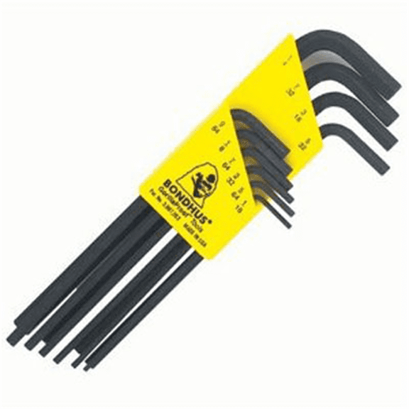 Bondhus Corp. 10pc Set L-Wr 1/16-1/4-Long