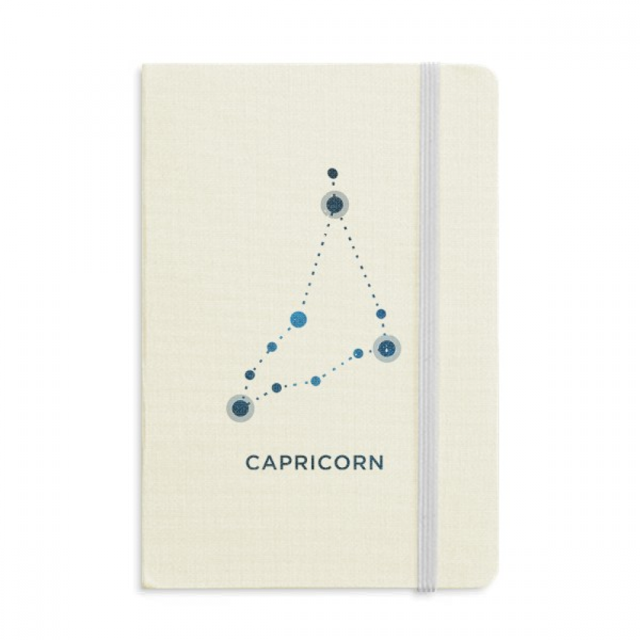 Capricorne Constellation Signe du Zodiaque Carnet Officiel Tissu Couverture Rigide Journal Journal Classique
