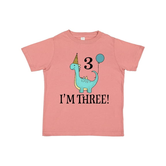 Inktastic 3rd Birthday 3 Year Old Dinosaur Party Boys or Girls Toddler T-Shirt