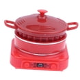 thumbnail image 4 of Cocina de inducción en miniatura a escala 1/12, 4 x 4,3 x 4,6 cm, mini electrodoméstico de cocina, utensilios de cocina para decoración de casas de Rojo, 4 of 8