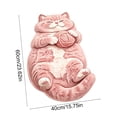 thumbnail image 3 of TanSiDing Cute Sleeping Cat Shaped Area Rug, Microfiber Absorbent Floor Mat for Bedroom Kitchen Living Room, Kitten Mat Floor Carpet Hallway Porch Entrance Doormat for Room,23.62x15.74 in, 3 of 6