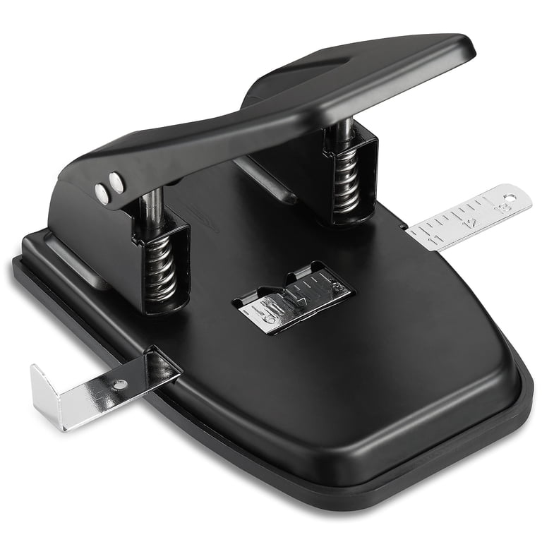 Staples 2-Hole Punch, 28 Sheet Capacity Black photo 1