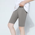 thumbnail image 6 of ZACPNCV Girls Bermuda Shorts Knee Length Summer Casual Shorts Lightweight Elastic Waist Short Pants Dark Gray 5-6 Years, 6 of 7